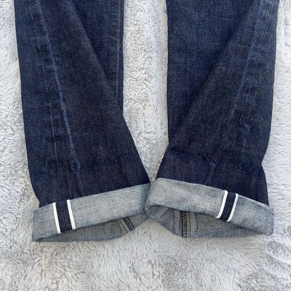 Imogene and Willie Denim Men’s Henry Selvedge Jeans Dark Blue 28X30 Raw Hem READ - Picture 8 of 10